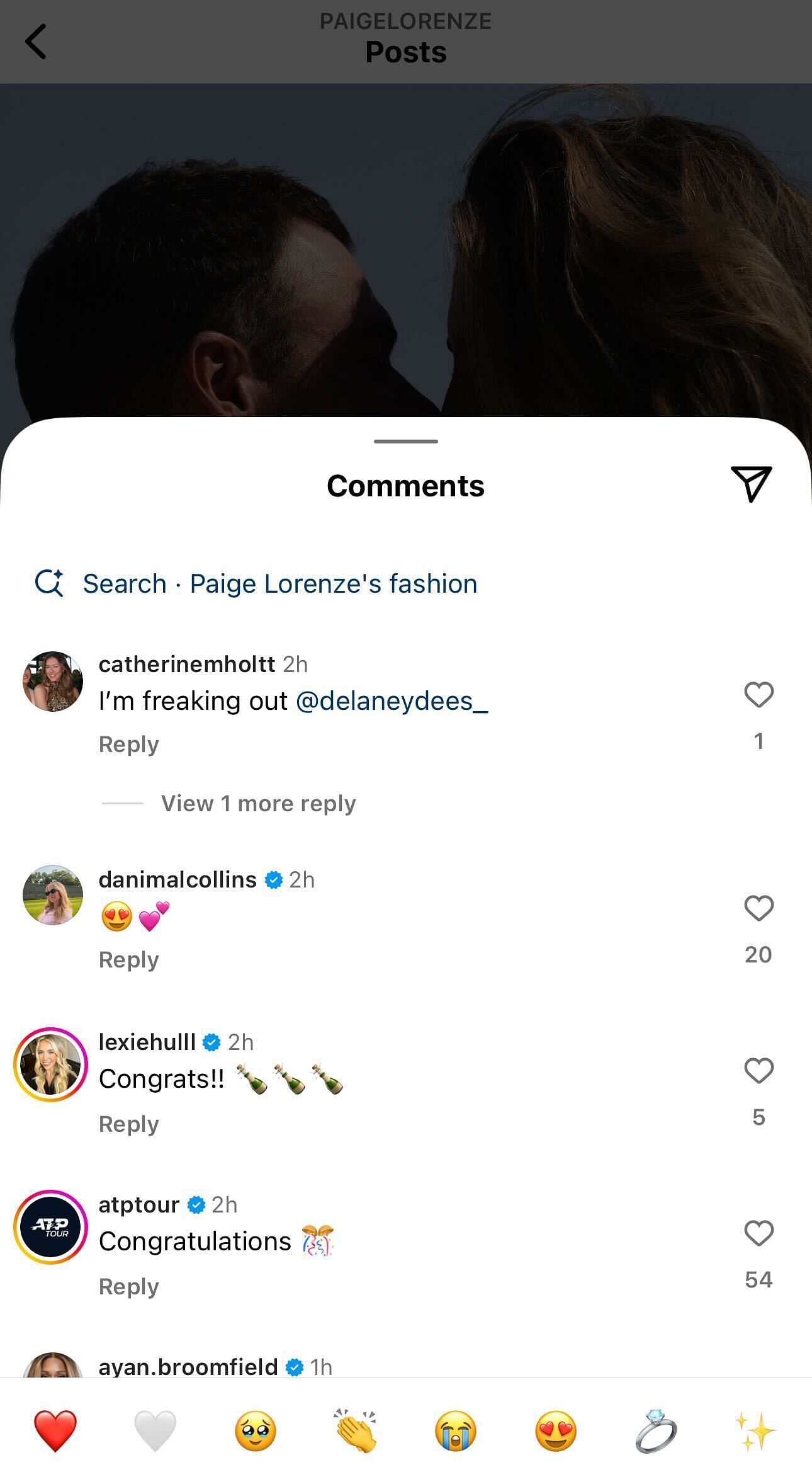 Comments section